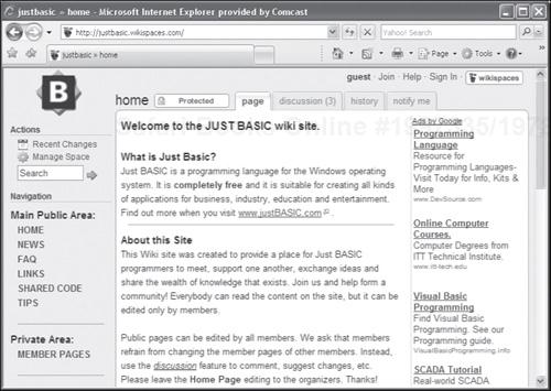 The Just BASIC wiki site.
