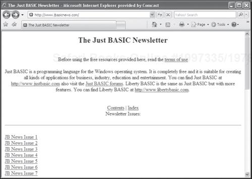 The Just BASIC newsletter.