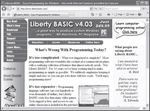 The Liberty BASIC website.