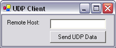 UDP client application.