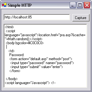 HTTP client application.