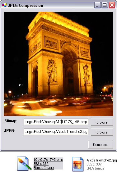 JPEG Compression application.