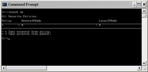 IPSec6 MS-DOS utility.