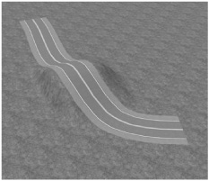 Smoothed road segment.