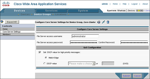 Core Cluster Credentials