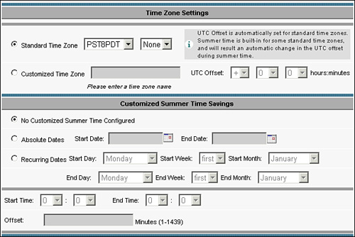 Configuring NTP Server Settings in Central Manager