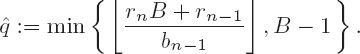 Calculational schema for division