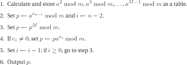 M-ary Exponentiation