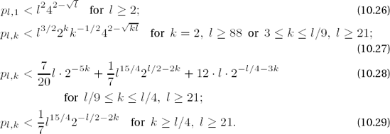 The number of primes up to various limits x