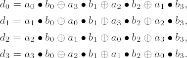 Logarithms to base g(x) = x + 1 (e.g., logg(x) 2 = 25 = 19 in hexadecimal, logg(x) 255 = 7).