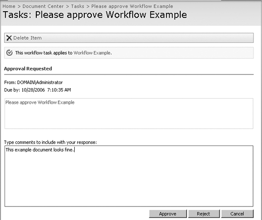 SharePoint workflows are based on task assignments.