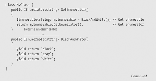 Using an Iterator to Create an Enumerable