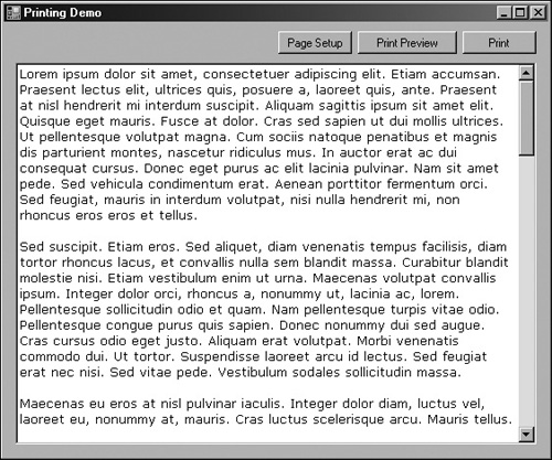 Screenshot of the Companion Web site example.