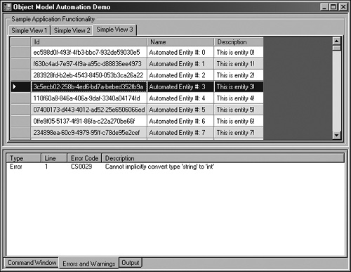 Automation engine compiler errors.