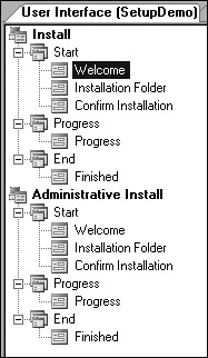 Screenshot of the user interface editor.