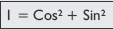 This shows the cosine of two intersecting lines.