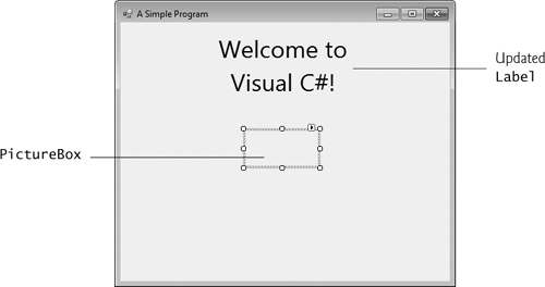 Inserting and aligning a PictureBox.