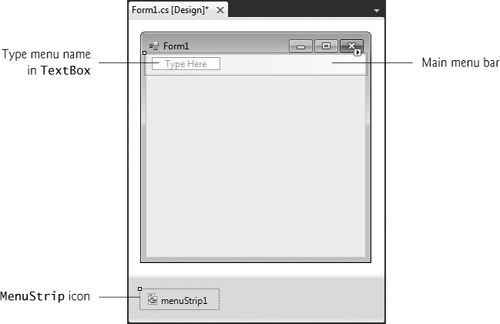 Editing menus in Visual Studio.