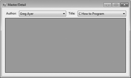 Master/Detail application.