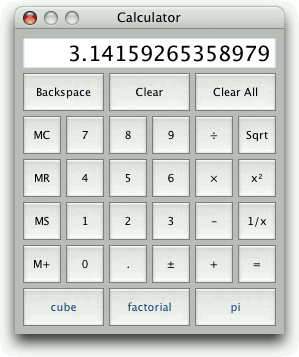 The Calculator application