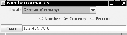 The NumberFormatTest program