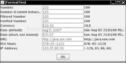 The FormatTest program