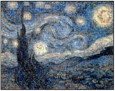 FIGURE 23 A Photomosaic® of aerial- and space-related images by Robert Silvers, www.photomosaic.com.