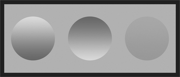 FIGURE 7 We perceive depth from shading information and are able to register very small changes.