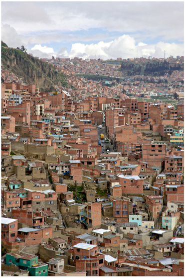 FIGURE 4 The densely packed houses of El Alto, a city adjacent to La Paz, Bolivia.