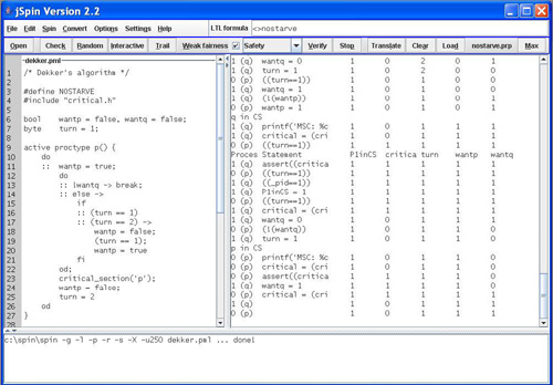 The jSpin User Interface