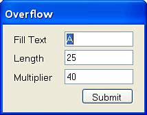 Overflow fuzz variable