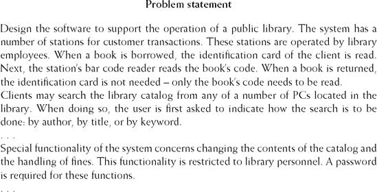 Problem statement for library automation system