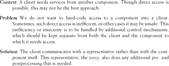 The Proxy pattern