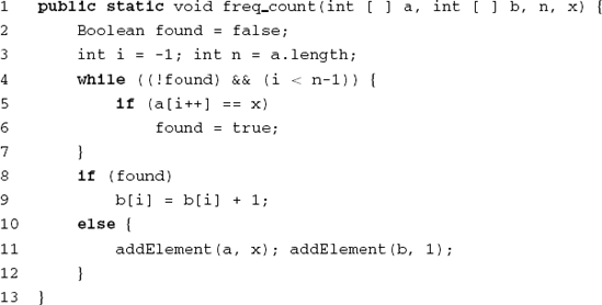 An insertion routine