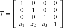 Rotation about a vector starting at O