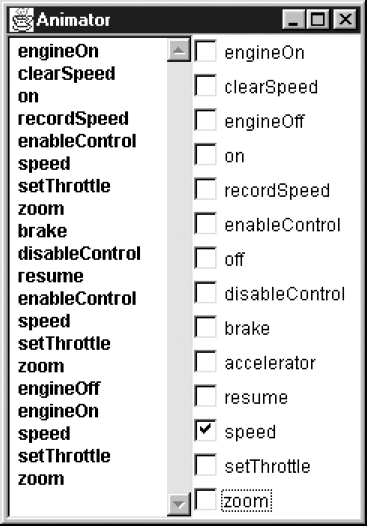 Animation of the cruise control system.