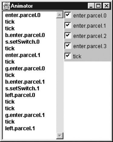 Animation trace for STAGE(0).