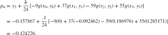 Adams-Bashforth-Moulton method.