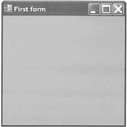 A blank Windows form.