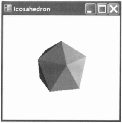 A DirectX viewer that draws an icosahedron.