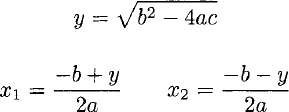 QUADRATIC SOLUTIONS