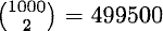 Binomial coefficients