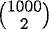 Binomial coefficients