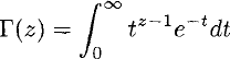 Gamma function