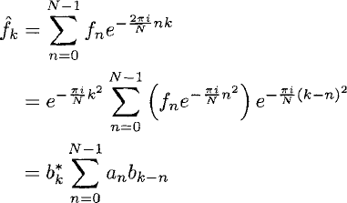 Bluestein's convolution algorithm