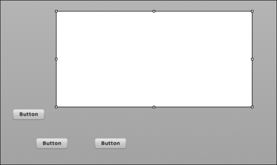 The Button and TextArea components are dragged from the Components panel to the application display list.