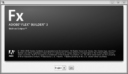 You can select a language on the first screen of the Flex installer.