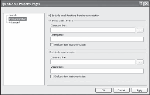 Change the instrumentation settings as needed to provide specific levels of monitoring