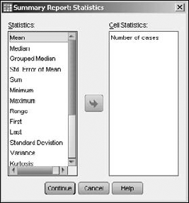 Choose the ways you want to have your summary presented.