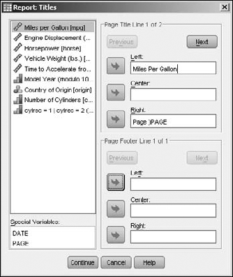 You can define multiple lines of headers and footers.